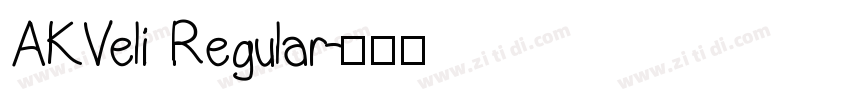 AKVeli Regular字体转换